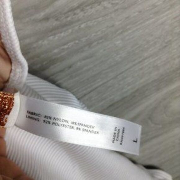 Tart Collection Blakely Rib One-Piece white Swimsuit size L - Picture 7 of 8